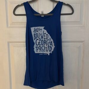StillFire Brewing Bella Canvas Royal Blue Georgia Graphic Tank Top